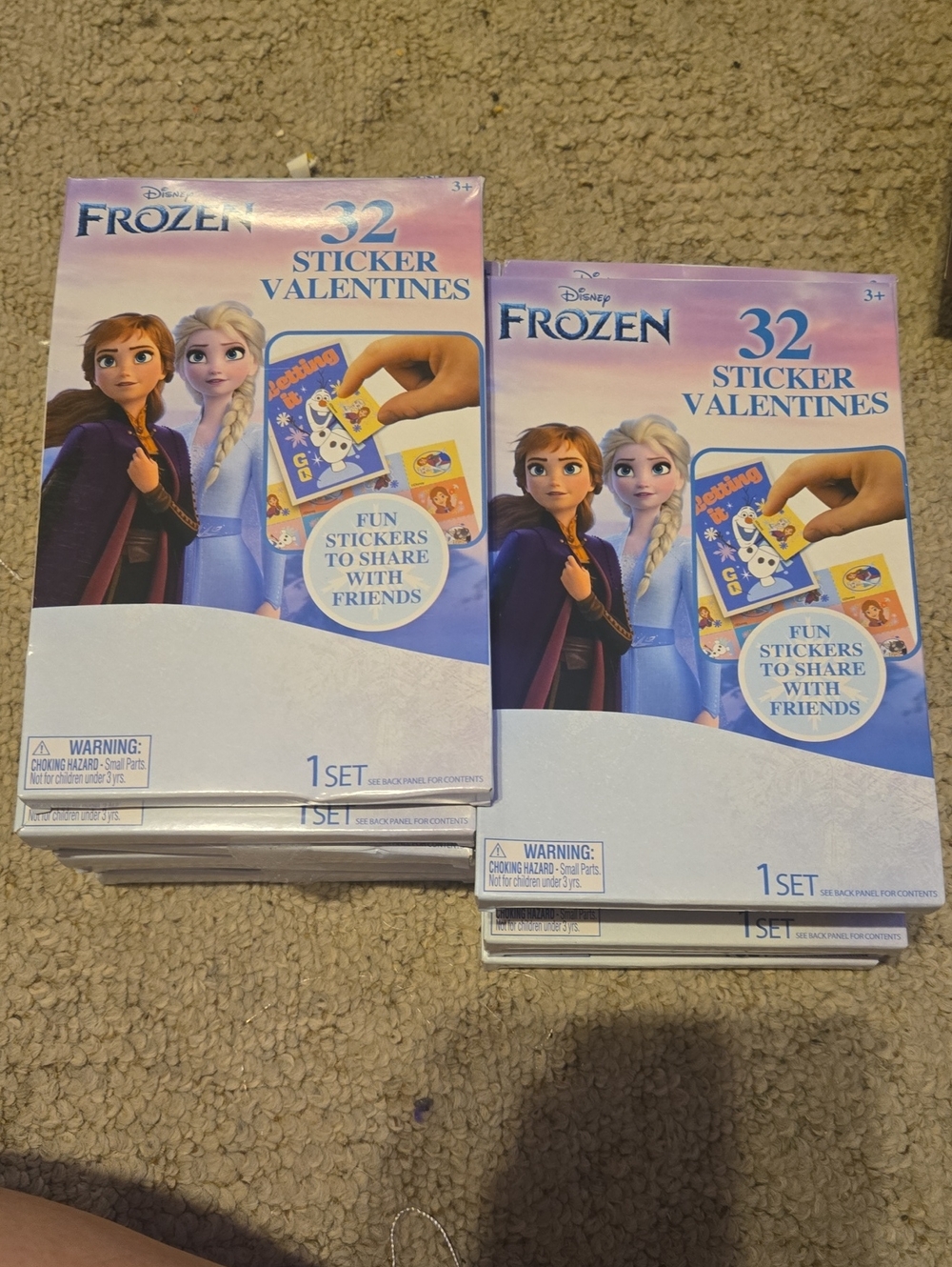 Disney Frozen Sticker Valentines Bundle 13 Packs 797